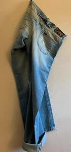Men’s LEE 101B SELVEDGE CINCH BACK Denim Regular Straight Jean. Size 34 X 34 NOS - Picture 1 of 12