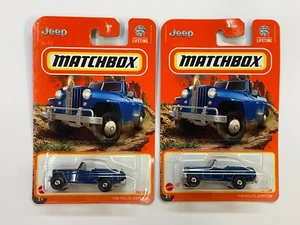 2024 MATCHBOX 1948 WILLYS JEEPSTER COLLECTOR NO. 10/100 LOT OF 2 - Picture 1 of 11