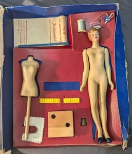 Fashiondol By Simplicity Pattern Co. Inc. 1945 Incomplete Kit No. 43 With Box J - Picture 1 of 12