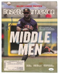 Jose Altuve Autographed Baseball America Magazine Complete Issue JSA Astros - Picture 1 of 2