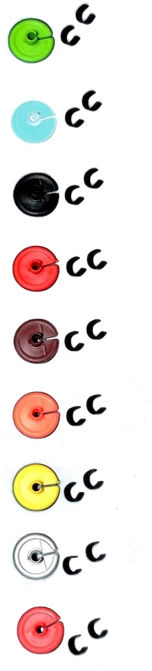 2 PC Super Flex KISSER Button NOSE ANCHOR POINT Bowstring PICK COLOR Archery - Image 1 of 1