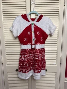 Margaux & Lexi Ugly Christmas Sweater Dress Girls Youth Red SIZE 14 - Picture 1 of 5