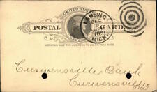 1891 Postcard Lansing National Bank O.M. Barnes