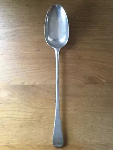 ANTIQUE GEORGE III SOLID SILVER BASTING - LARGE SERVING SPOON LONDON 1771 - Picture 1 of 4