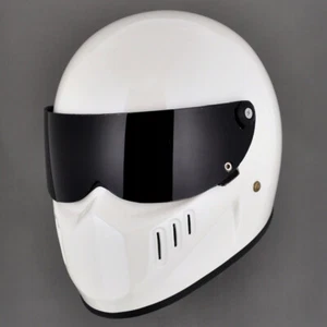 Full face motorcycle helmet vintage with visor shield retro for sale novelty - Picture 1 of 14