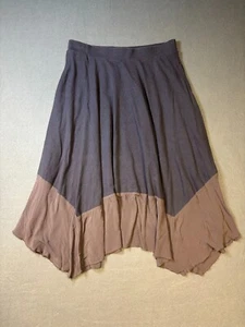 logo by Lori Goldstein Pull on Skirt Blue Size Small Pockets Asymmetrical cut - Bild 1 von 10