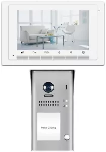 2 Draht Video Türsprechanlage 1-Familienhaus Video Sprechanlage Videotürklingel - Bild 1 von 21