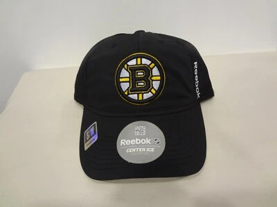 De colección NHL Boston Bruins LOGO Calce Elástico S/M Sombrero Años 90 Reebok NUEVO NUEVO SIN ETIQUETAS Malla Espalda Foto 1 de 4
