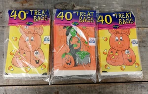 Vintage 90's Halloween Party Bags 3 pks (120) New Deadstock - Picture 1 of 1