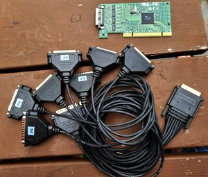 Digi 55000937-01 Neo 8 Port Board PCI Card w/ DB25M Acceleport Breakout Cable - Picture 1 of 1