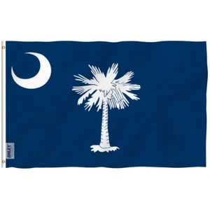 Anley Fly Breeze 3x5 Ft South Carolina State Flag - South Carolina SC Flags - Picture 1 of 6