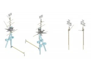 Mk.I Design MS20014 1/200 HMS Rodney Mast & Radar Set for Trumpeter - Picture 1 of 8