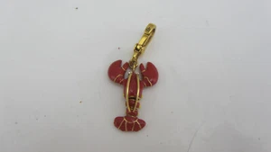 Vtg Juicy Couture Gold Tone Red Lobster Clip On Charm For Bracelet - Picture 1 of 3