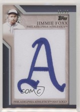 2010 Topps Jumbo Packs Manufactured Hat Logo Relic /99 Jimmie Foxx #MHR-7 HOF