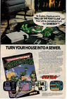 1991 Video Game PRINT AD ART - TEENAGE MUTANT NINJA TURTLES Nintendo NES TMNT
