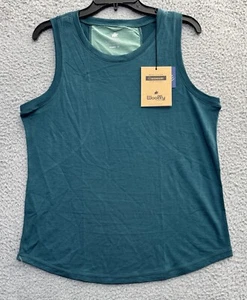 NEW Woolly Merinoaire 100% Merino Wool Teal Eucalyptus Crew Tank Womens XL - Picture 1 of 7