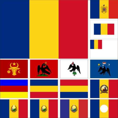 Romania Flag Moldavia Wallachia Transylvania Principalities Pilot Ministers