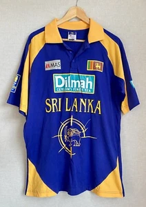 Vintage Sri Lanka Cricket 1996 World Cup Polo Shirt MAS Dilmah Men's Size S - Picture 1 of 10