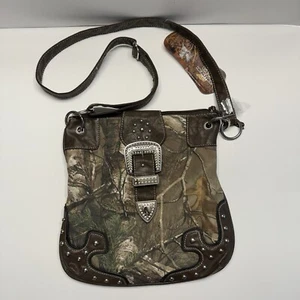 REALTREE Camo Handbag Purse Buckle Studs Cowgirl Western Concealed NWT GIFT - Picture 1 of 13
