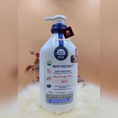 Baby Secret Chamomile  & Almond Milk Super Calming  Shower Gel 1000ml - Image 1 of 2