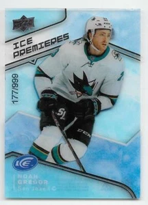 19/20 ESTRENOS DE HIELO DE CUBIERTA SUPERIOR NIVEL 4 RADIOCONTROL #71 Noah Gregor #177/999 - Imagen 1 de 1