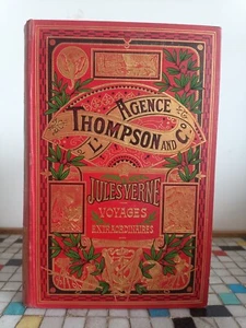 Jules Verne L'Agence Thompson and Co Hetzel cartonnage éléphant éventail - Picture 1 of 11