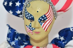 VINTAGE SUGAR LOAF CLASSIQUES TOYS PATRIOTIC FLAG, STAR JESTER 16" NWT - Picture 1 of 7