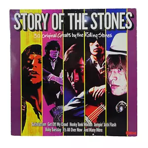 THE ROLLING STONES STORY OF THE STONES K-TEL NE 1201 ROCK N ROLL GATEFOLD DOUBLE - Picture 1 of 12