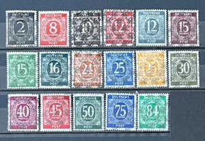 Germany Allied Occupation Zone 1948 Mi 52 II-68 II MNH VF high values are signed - Picture 1 of 2