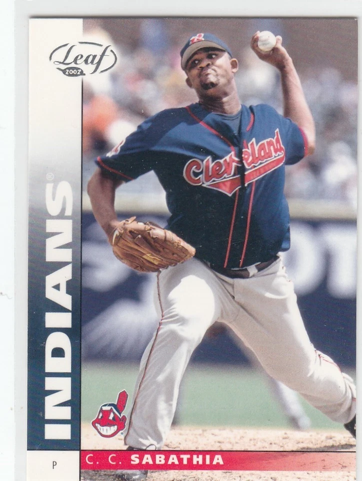 CC Sabathia Leaf 2002 muestra plateada Beckett SP #19 - Indians Yankees Foto 1 de 1
