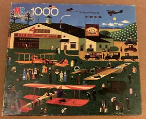 Vtg 1987 MB Charles Wysocki’s Americana Four Aces Flying 1000 Pc Puzzle 4679-7 - Picture 1 of 14