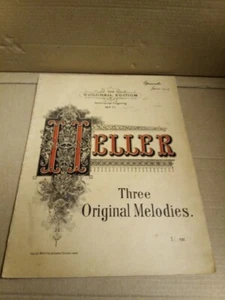 Heller Drei Original Melodien.Klavier Noten.Guildhall Edition. Datiert 1902. - Bild 1 von 12