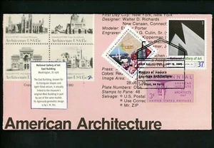 Ranto Cachet US FDC #3910g on 1838-41 combo 3813 1089 Architecture Gallery 2005 - Picture 1 of 2