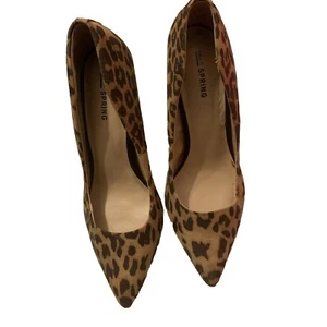 Call it Spring Leopard High Heels Pointy Size 8 - Picture 1 of 10