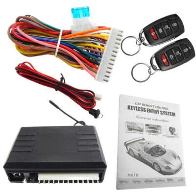 1 Set Fit for 12V Cars Anti-theft Door Lock With Remote Controllers 8101 - Image 1 of 4
