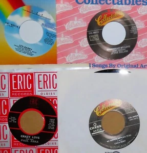 OLDIES HITS LOT 60 NEW STOCK 7' SINGLES 1950's-70's ROCK N ROLL, R&B, POP, MORE! - Picture 1 of 14