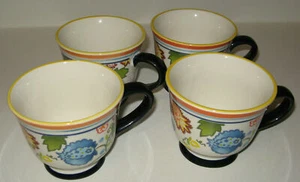 TAZA DE TÉ CAFÉ GRES CARNIGAN UMBRAL 4 PIEZAS IMPRESIÓN PAISLEY - Imagen 1 de 2