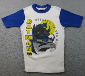 Vintage Batman Shirt Boys 12 Sleep Shirt 90s Single Stitch Short Eddies DC Comic - Picture 1 of 9