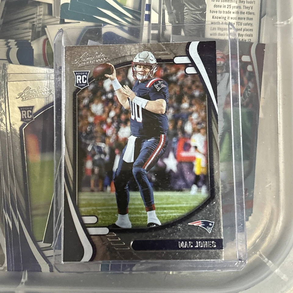 Mac Jones RC Absolute Panini Rookie Card Alabama Pop New England Patriots #1 QB - Image 1 of 4