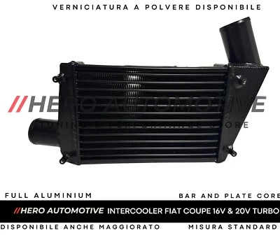 Fiat Coupé 2.0 16v Turbo Intercooler Alluminio Nero A Polvere Misura Standard - Immagine 1 di 4