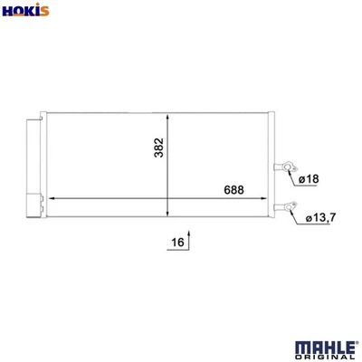 CONDENSER AIR CONDITIONING AC 890 000S FOR VOLVO XC90/II/SUV B4204T35 2.0L 4cyl - Image 1 of 4