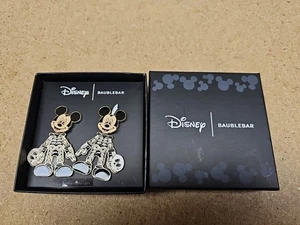 Disney Baublebar Halloween Mickey Mouse Skelett Ohrringe leuchten dunkel beweglich *N - Bild 1 von 3