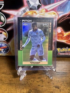 2021 Topps Chrome Rookie Pitch Prodigies Green Refractor Brenner /99 #185 - Picture 1 of 2