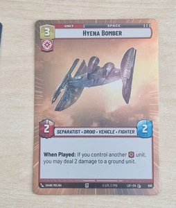 Tarjeta Hyena Bomber Hyperspace LOF 898 - Star Wars Unlimited Legends Of The Force - Imagen 1 de 2