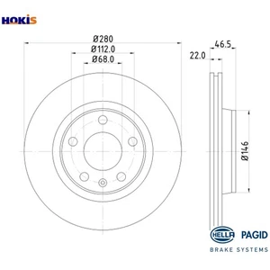 2x BRAKE DISC 8DD 355 127-311 FOR VW AUDI A4/S4 AFY/ADR/APT/ARG 1.8L AVB 1.9L A4 - Picture 1 of 9