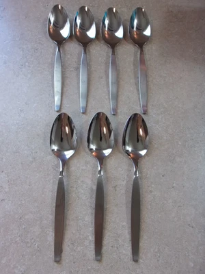 Lot of 7 Vintage Community Stainless FROSTFIRE Teaspoons 6-1/8" - Image 1 of 4