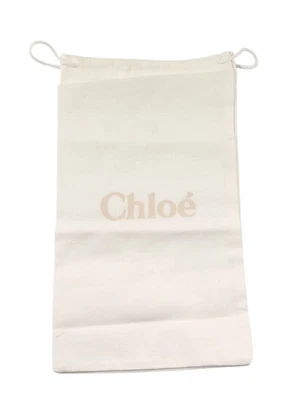 Chloe 抽绳防尘罩袋内衬储物白色 12 英寸 X 7 英寸 — 第 1/3 张图片