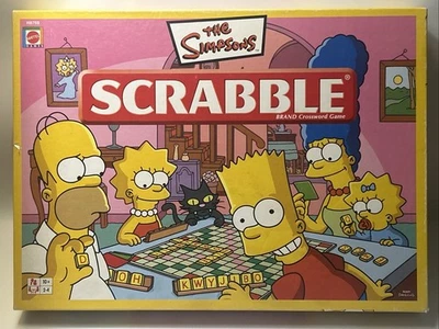 The Simpson’s Scrabble Mattel 2005 100% Complete Game With Instructions Mint - Image 1 of 4