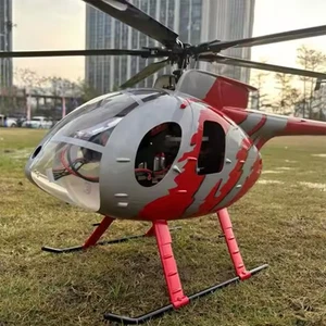 FlishRC Hubschrauber Hughes MD 500E 500 Rot GPS 910mm RTF RC Einsteiger  - Picture 1 of 3