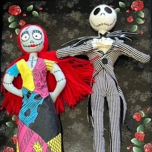 Disney Store Jack & Sally Plush Set The Nightmare Before Christmas Box Japan - Picture 1 of 7